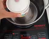 Hình bước làm 6 của món Óc heo chưng bí đỏ cho bé