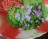 A picture of step 1 of Peas Mini Cheela.
