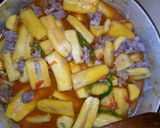 A picture of step 9 of Raw Plantains with Beef.