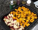 Foto do passo 2 de Escondidinho de carne seca com purê de abóbora e batata doce