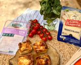 Foto del paso 4 de la receta: Mini quiches de pechuguita de pollo y semicurado en airfryer