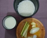 Foto langkah ke 1 dari resep Nasi Gurih Susu Full Cream.