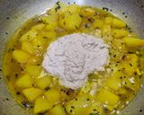 A picture of step 5 of Bengali Aloo Posto.