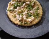 A picture of step 2 of Moong dal chilla.