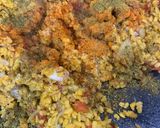 A picture of step 5 of Tawa Maash Daal.
