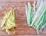 Hình bước làm 2 của món Ruốc cá hồi