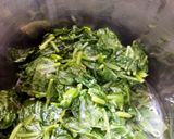 A picture of step 1 of Spinach and sprout cheese sandwich.