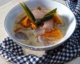 Foto langkah ke 5 dari resep Kolak Labu Kuning dan Kolang Kaling Aroma Jahe #Ketopad.