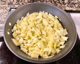 Foto del paso 3 de la receta Calabacín relleno con ricotta y salami