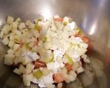 Une image de l'étape 2 de Tartare de saumon au chèvre frais et Granny Smith.