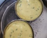 A picture of step 2 of Halloween Spooky Spider-Web Dhokla.