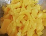 A picture of step 1 of Jhatpat Mango Delight.