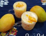 A picture of step 4 of Alphonso Mango Bango with Nata de Coco.