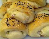 صورة لخطوة 5 من وصفة باتية بحشوة ميكس الجبن بسيط ولذيذ 😋♥️