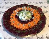 Une image de l'étape 9 de Salade de betteraves et carottes ala burrata,fleurs de thym et d'ail triquetre.