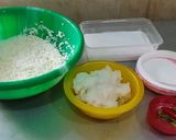 A picture of step 1 of Cardamon Coconut masa.