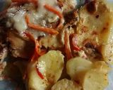 Foto del paso 5 de la receta: Pollo a la leche y papas