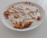 Foto del paso 4 de la receta Macarrones con bechamel de romero y guindilla