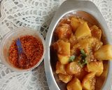 A picture of step 3 of Sweet potato sabji.