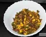 A picture of step 7 of Moong dal (lentil) and chickpea roll (chila).