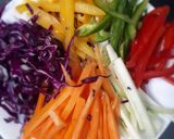 Foto langkah ke 3 dari resep Vietnam spring roll.