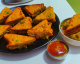 स्टफ्ड ब्रेड पकौड़ा (stuff bread pakoda recipe in Hindi) रेसिपी चरण 4 फोटो