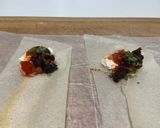 Une image de l'étape 2 de Samoussa chèvre,tapenade,tomates.