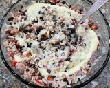 Foto del paso 4 de la receta: 🍚Ensalada de arroz atún y lentejas 🍚con mayonesa de ajo casera (segura 🔬) 🥚🧄🍋