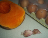 Foto del paso 1 de la receta: Tortilla de calabaza y dientes de ajo