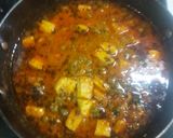 A picture of step 6 of Methi matar paneer.