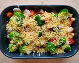 Foto del paso 7 de la receta: Camarones gratinados con brócoli, zanahorias y tomates cherry