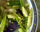 A picture of step 4 of Green chilli Chicken.