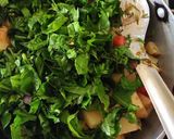 A picture of step 2 of Lasooni Aloo Palak.