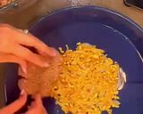 A picture of step 9 of Kibbee Busta (Baked Kibbee with onion and pine nuts).
