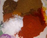 A picture of step 3 of Chicken qorma.