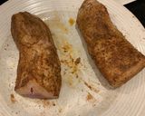 A picture of step 1 of Pork Tenderloin Poached in a Pork Cream Sauce.