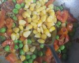 A picture of step 2 of Masala Oats.