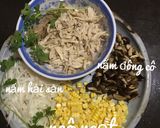 Hình bước làm 2 của món Súp gà nấm trứng bắc thảo