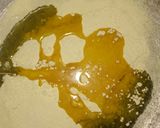 A picture of step 2 of Bassan ka halwa.