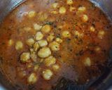 A picture of step 2 of Chole Tikki Chaat.