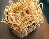 A picture of step 6 of Besan sev.