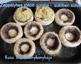 Zabpelyhes töltött gomba, sütőben sütve recept fázis 3 fotója