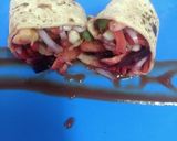 A picture of step 3 of Healthy wraps.