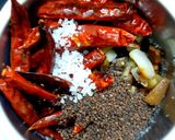 A picture of step 4 of Black sesame seeds thuvaiyal.
