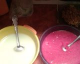 Foto langkah ke 5 dari resep Puding buah naga dan roti tawar.