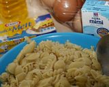 Foto langkah ke 1 dari resep Macaroni Schotel Keju panggang Resep MPASI anak 2 tahun⭐⭐⭐⭐.