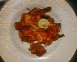 A picture of step 6 of Sukha Kadai Chicken.
