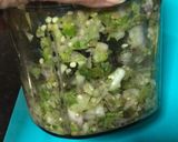 A picture of step 1 of Cheesy Chicken Keema Pakora.