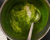 A picture of step 1 of Palak/ spinach idli.