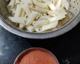 A picture of step 1 of Penne Arrabbiata.